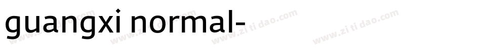 guangxi normal字体转换